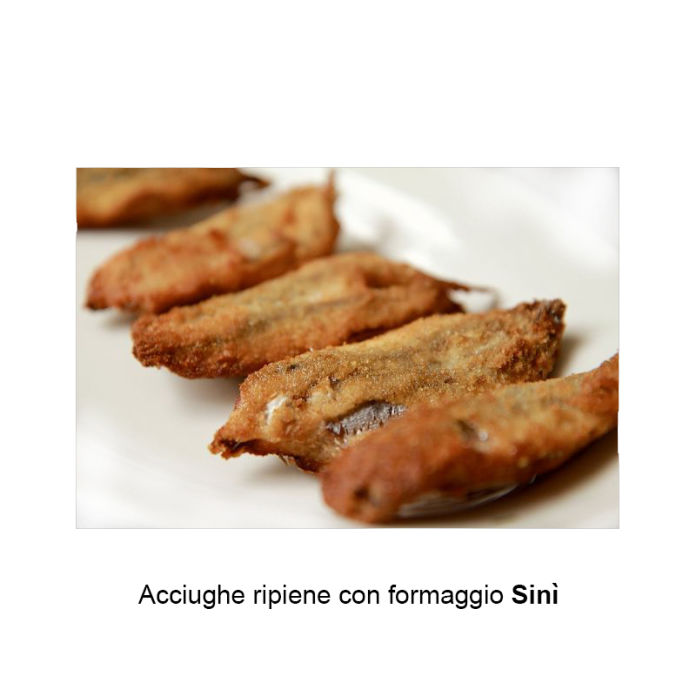 Acciughe ripiene con formaggio Sinì